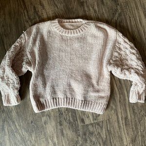 Toddler knit ivory sweater